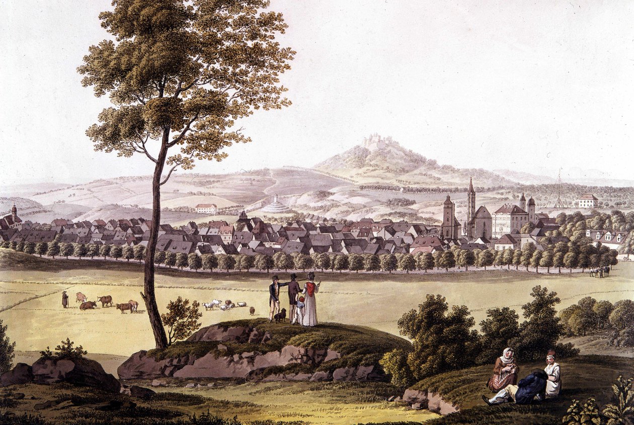 A cidade de Toeplitz (Toplitz) na Boémia, no final do século XVIII. de Unknown artist
