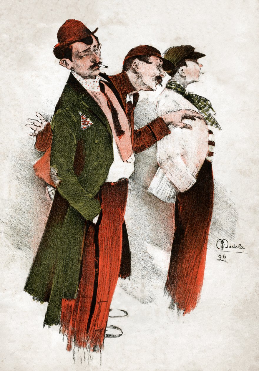 Ladrões em Paris. (gravura de 1896) de Unknown artist