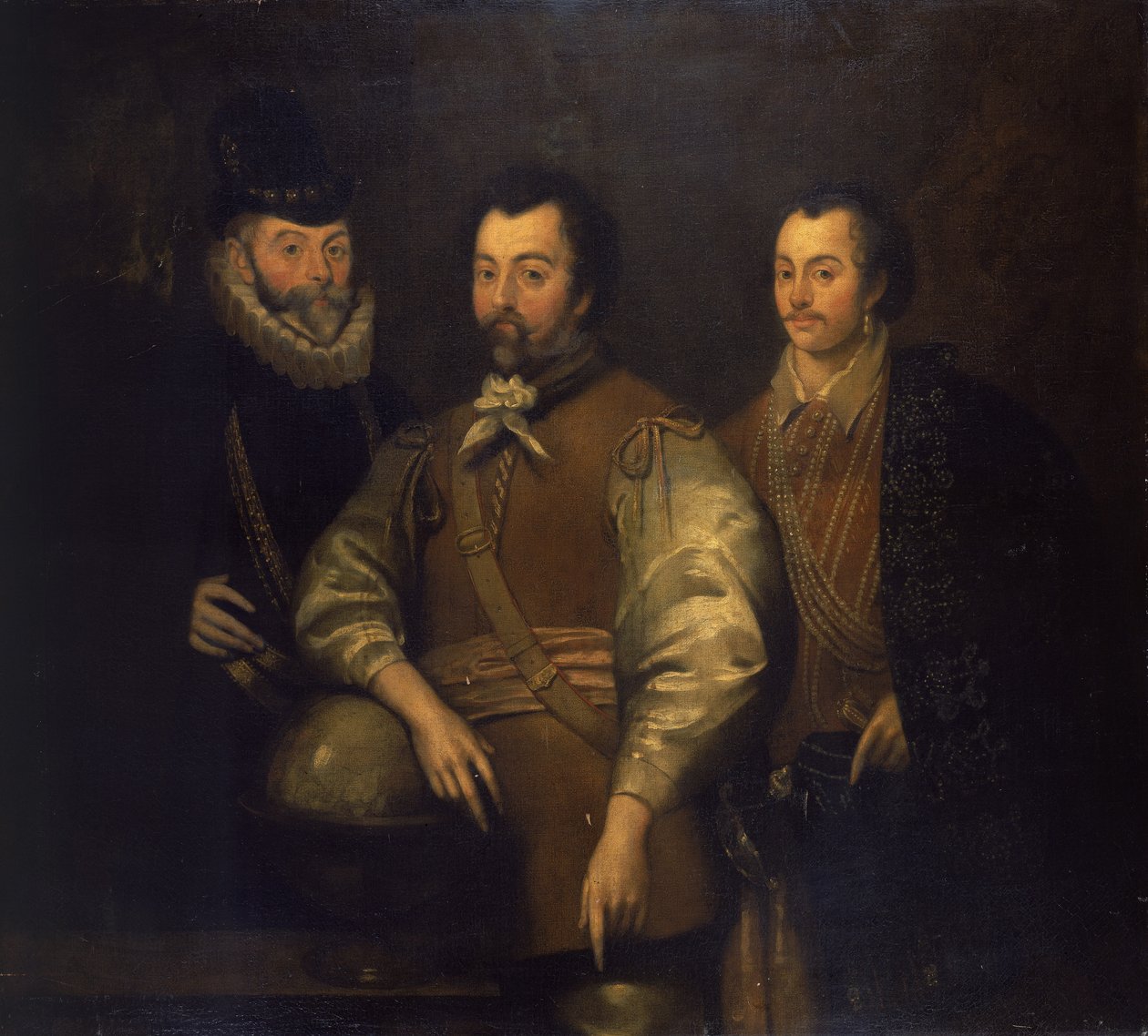 Thomas Cavendish, Sir Francis Drake e Sir John Hawkins de Unknown artist