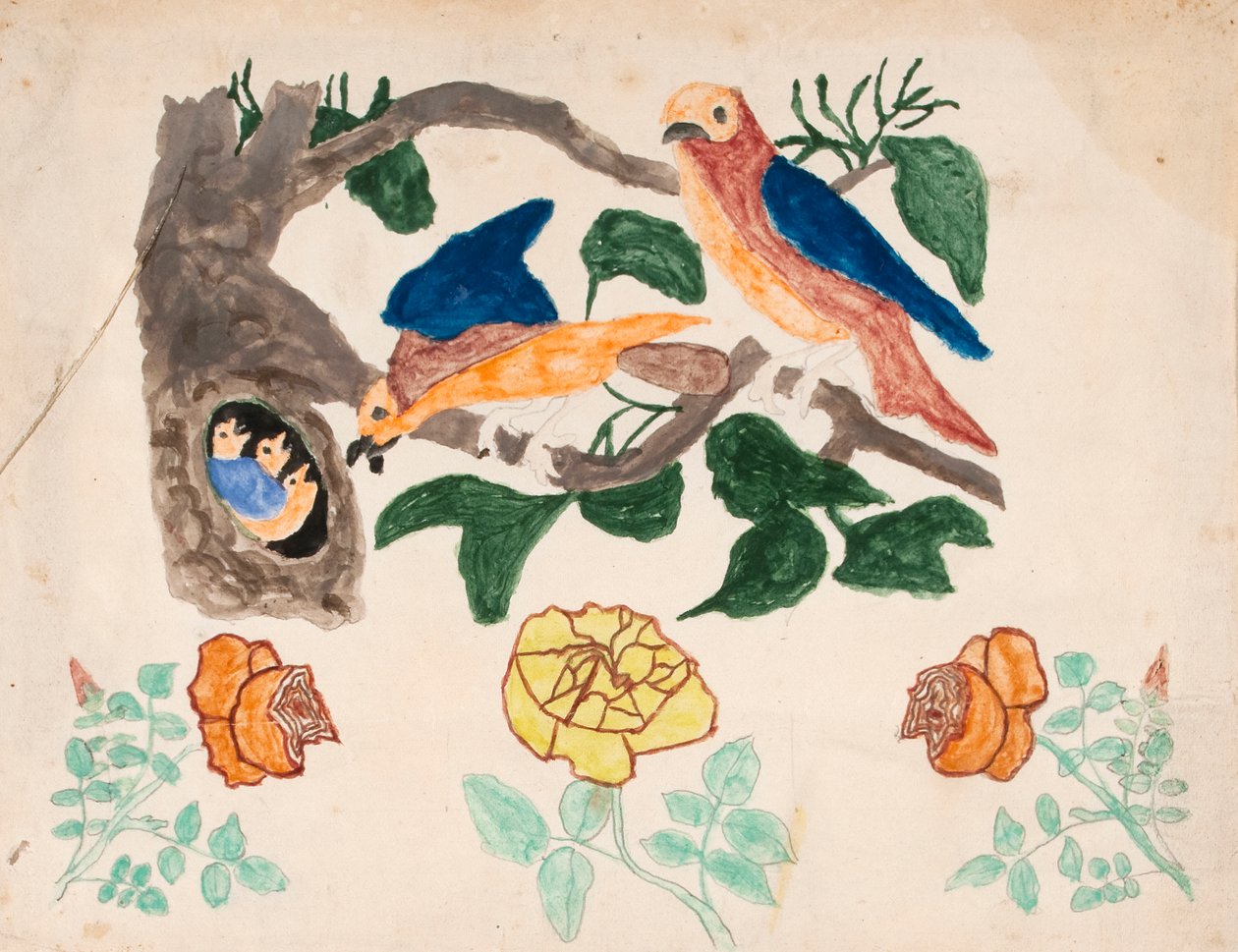 Três Rosas e Família Bird