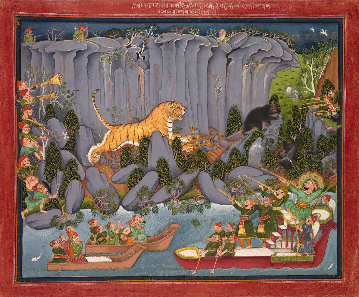 Caça ao Tigre de Ram Singh II de Unknown artist