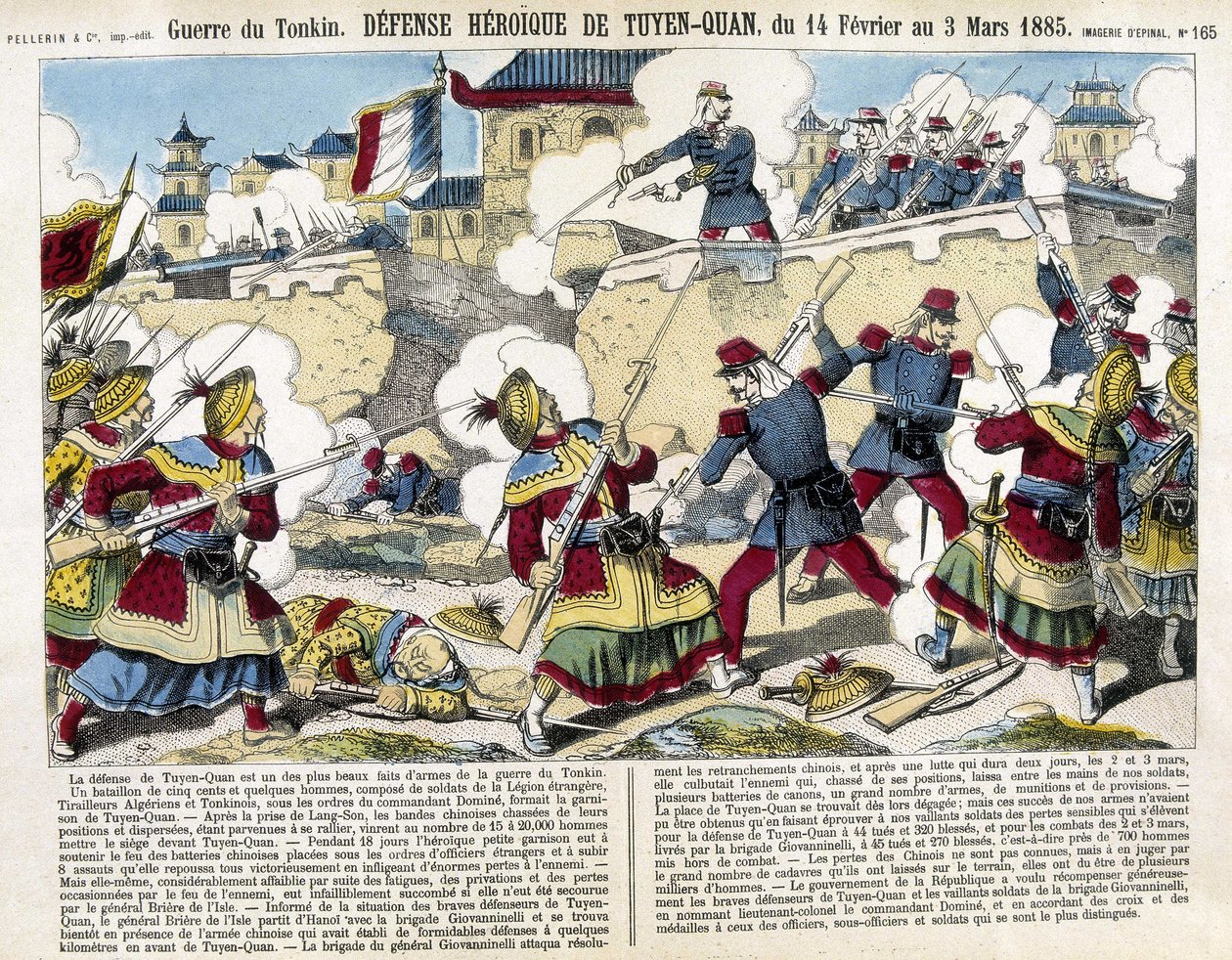 Guerra Tonkin: a defesa de Tuyen Quan (Tuyen-Quan), Vietname, de 14 de Fevereiro a 3 de Março de Unknown artist