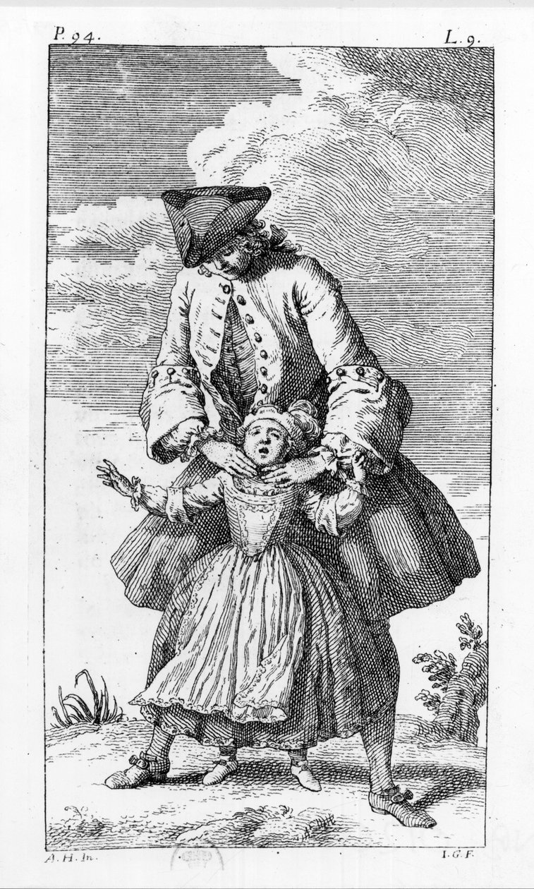 Tratamentos para crianças - na "Ortopedia ou a arte de corrigir e corrigir as dificuldades do corpo", por M. Audry, Conselheiro do Rei de Unknown artist