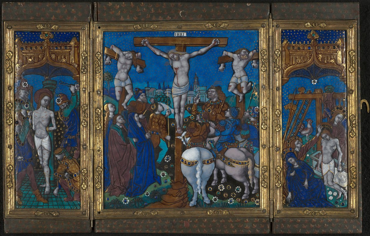 Tríptico com a Crucificação, a Flagelação e a Sepultura de Unknown artist