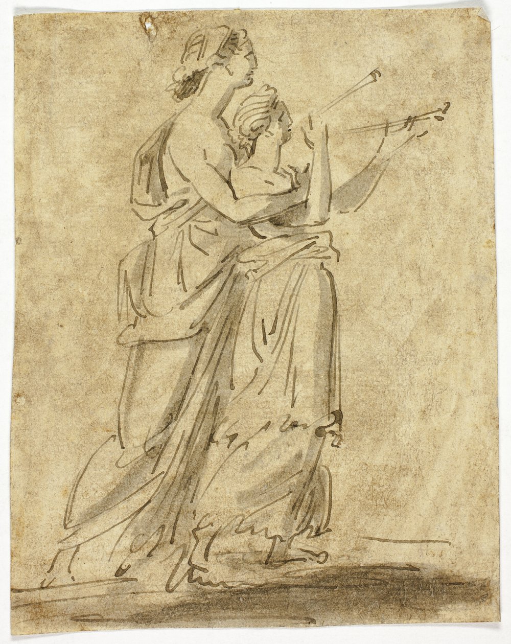 Duas figuras femininas clássicas de Unknown artist