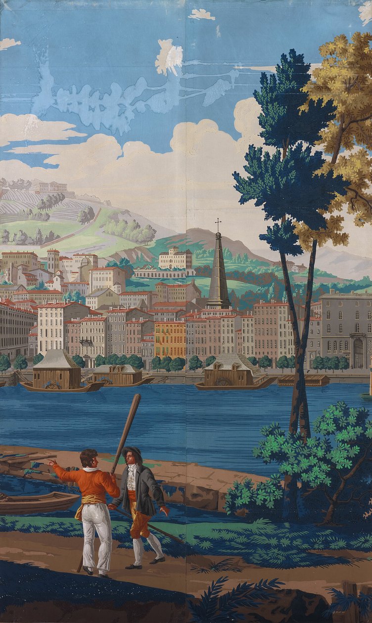 Dois painéis unidos: Os pontos de vista de Lyon de Unknown artist