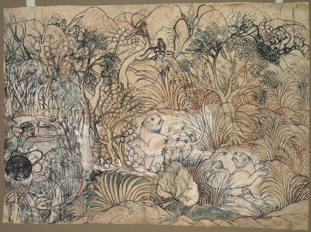 Umed Singh de Kota Hunting Lions de Unknown artist