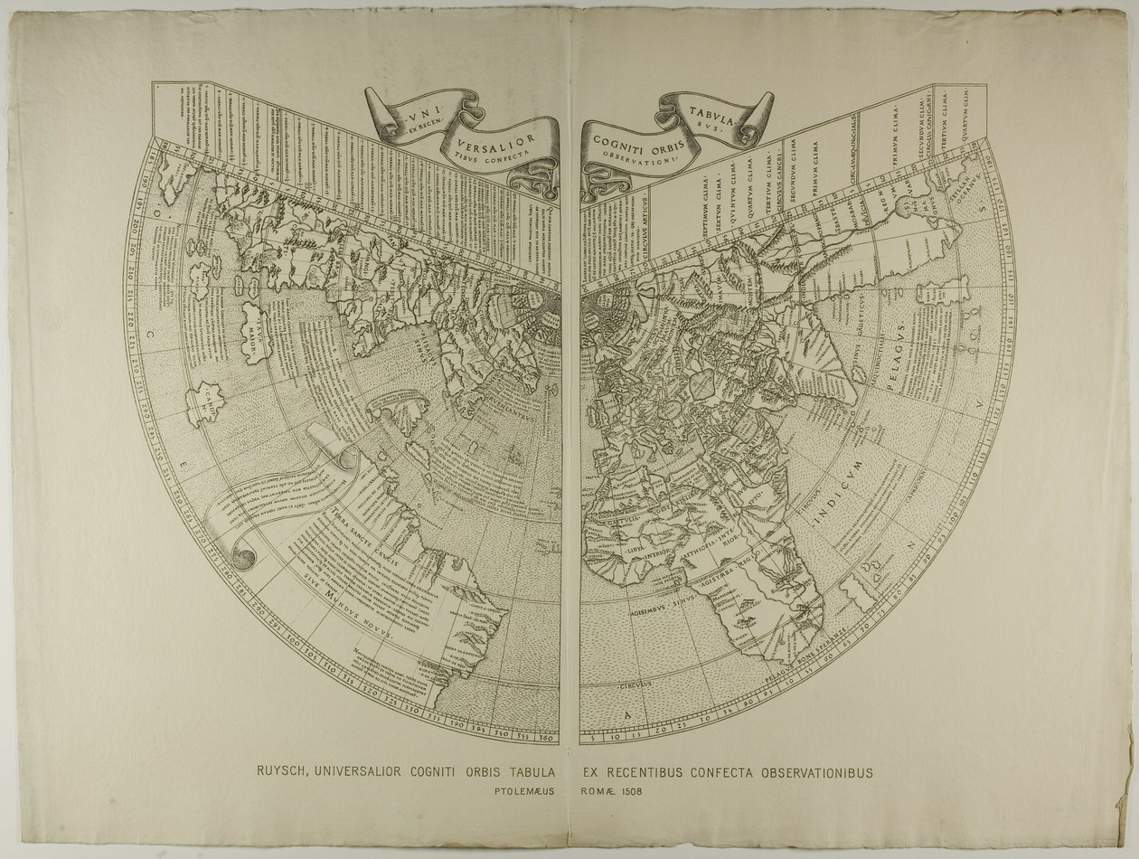 Universalior Cogniti Orbis Tabula, Ex Recentibus Confecta Observationibus Ruysch de Unknown artist