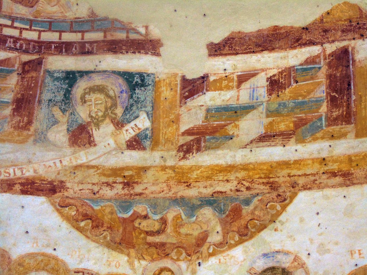 Friso Superior, capela de Saint-Jean du Liget, Touraine de Unknown artist