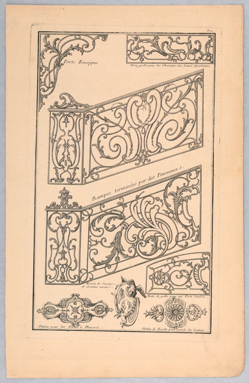 Vários Projetos para Metalurgia Decorativa de Unknown artist