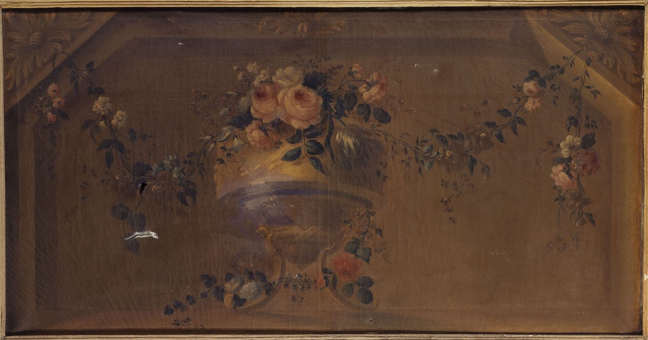 Vaso de flores num nicho. Entre 1769 e 1789 (óleo sobre tela) de Unknown artist