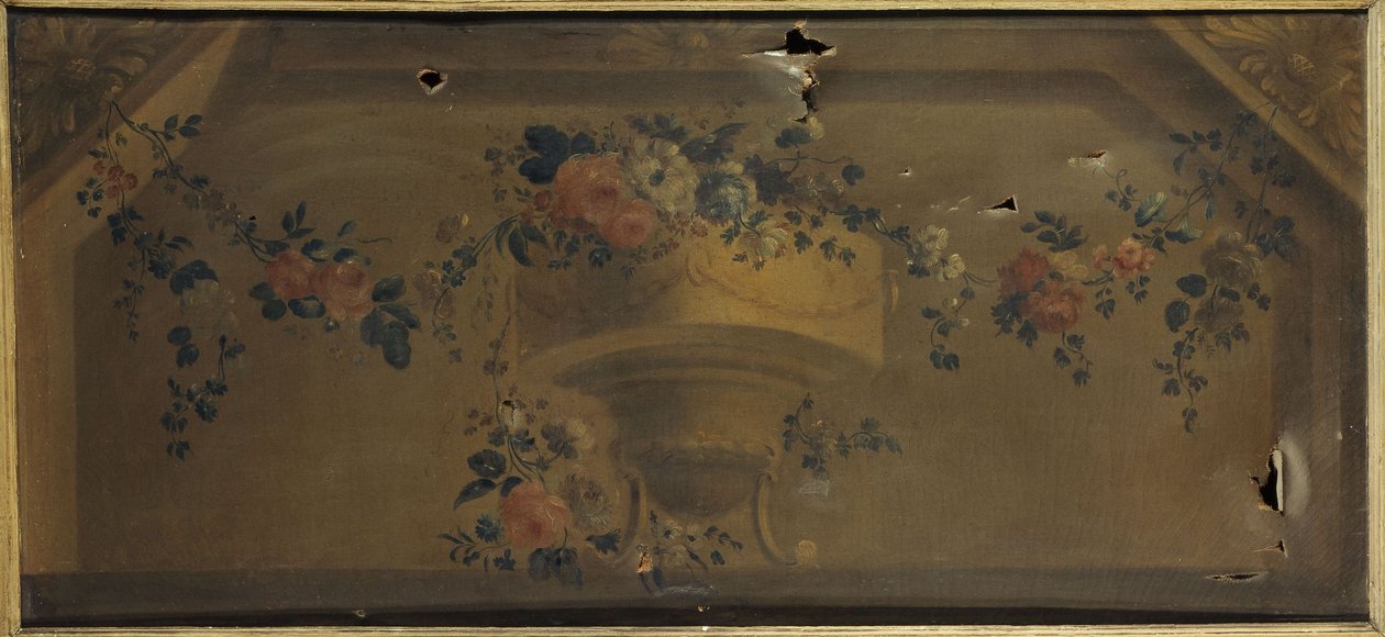 Vaso de flores num nicho. Entre 1769 e 1789 (óleo sobre tela) de Unknown artist