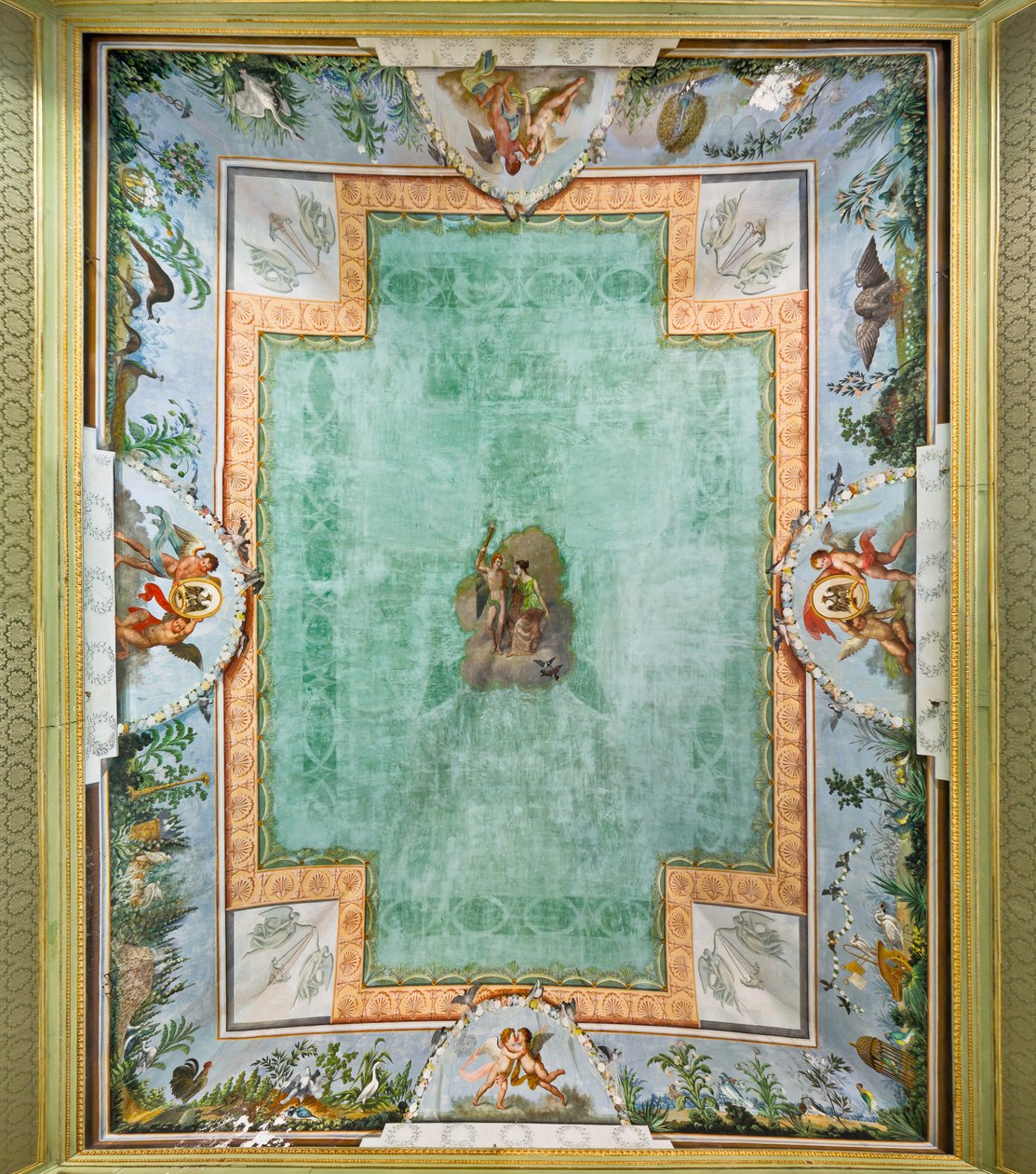 Cofre da Sala das Aves (fresco) de Unknown artist