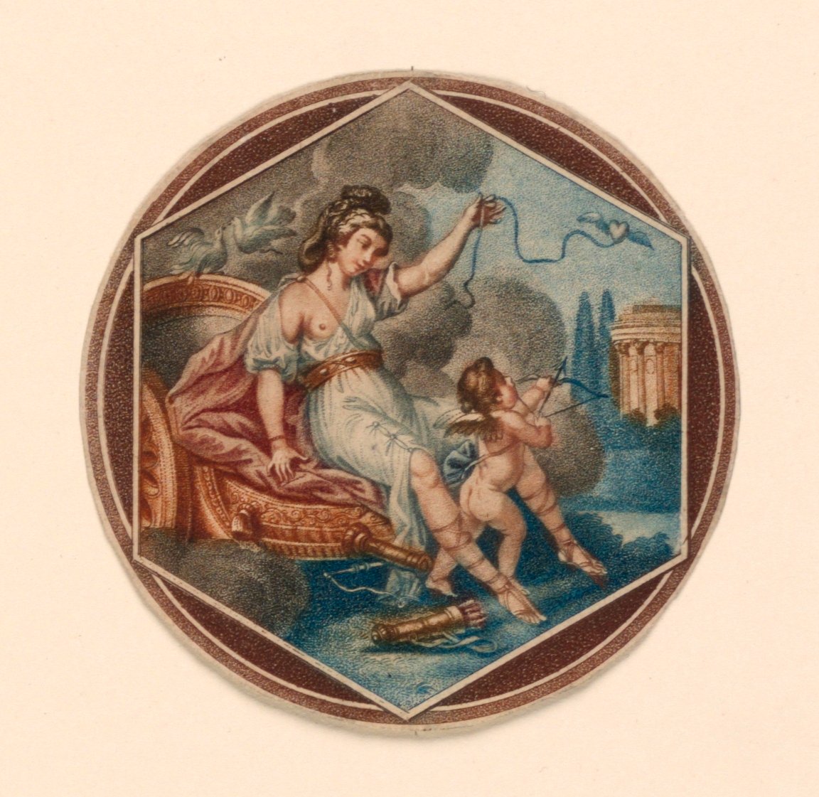 Vênus e Cupido de Unknown artist