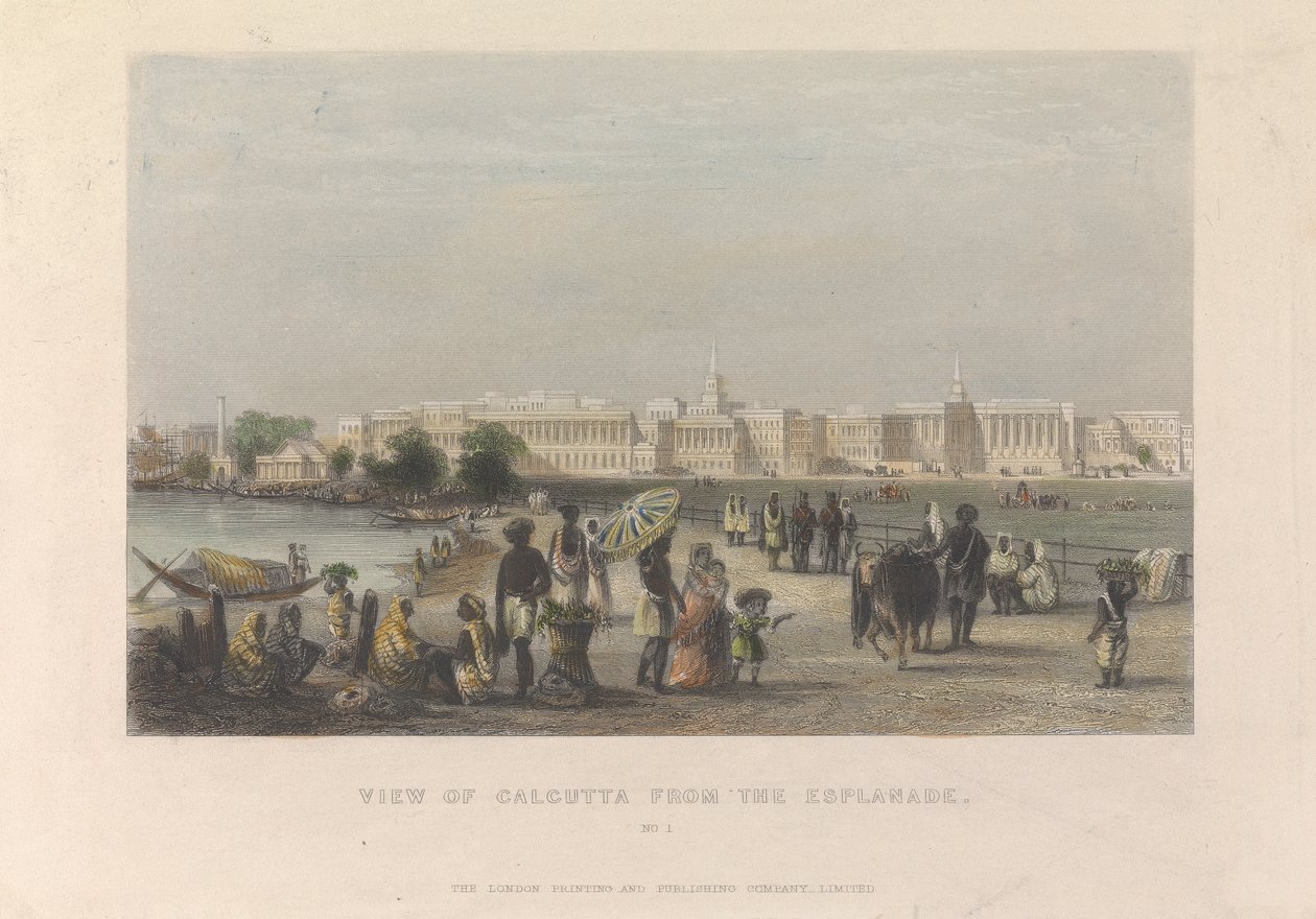 Vista de Calcutá da Esplanada, Nº 1 de Unknown artist