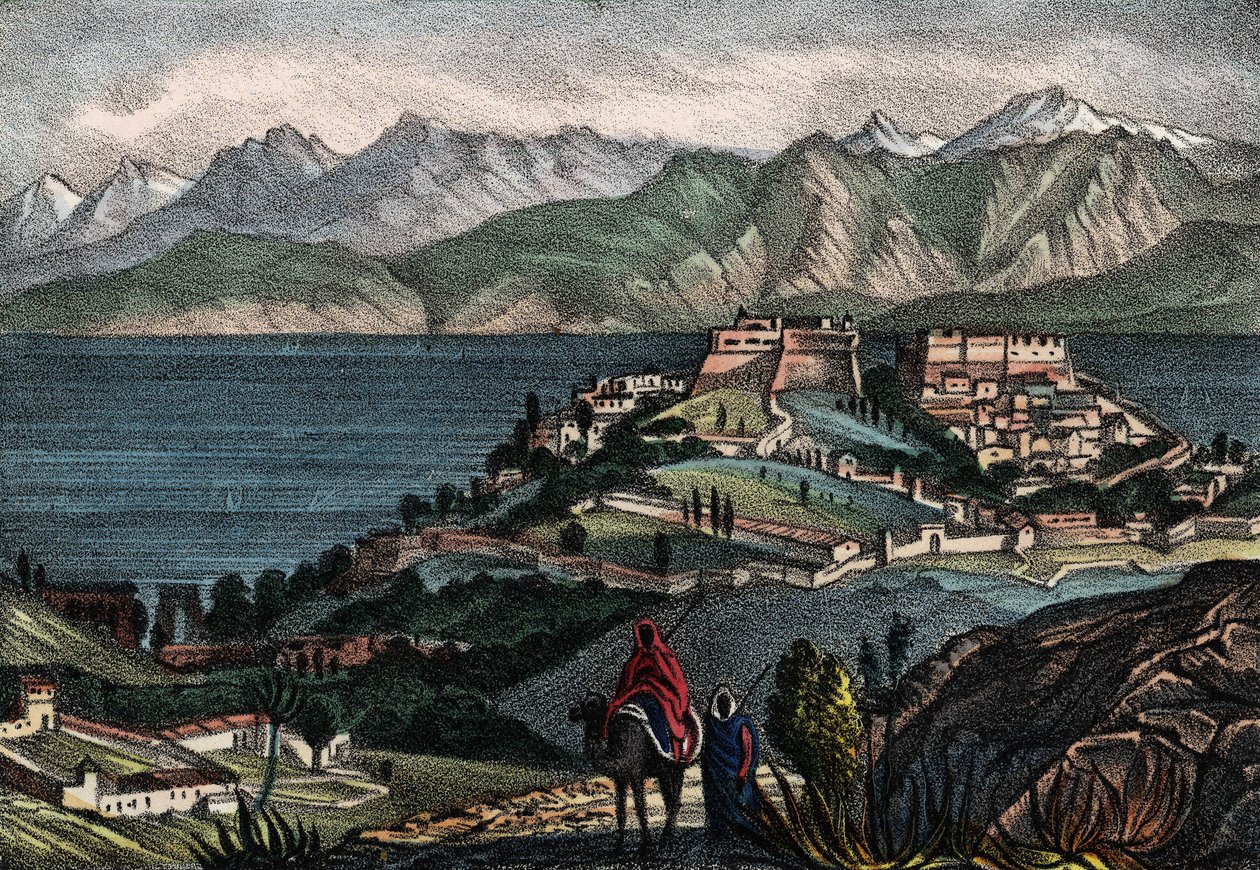 Vista da Vela e da cadeia Atlas, cidade tomada pelo General Trézel do exército francês de África em 1833. Em "Storia d