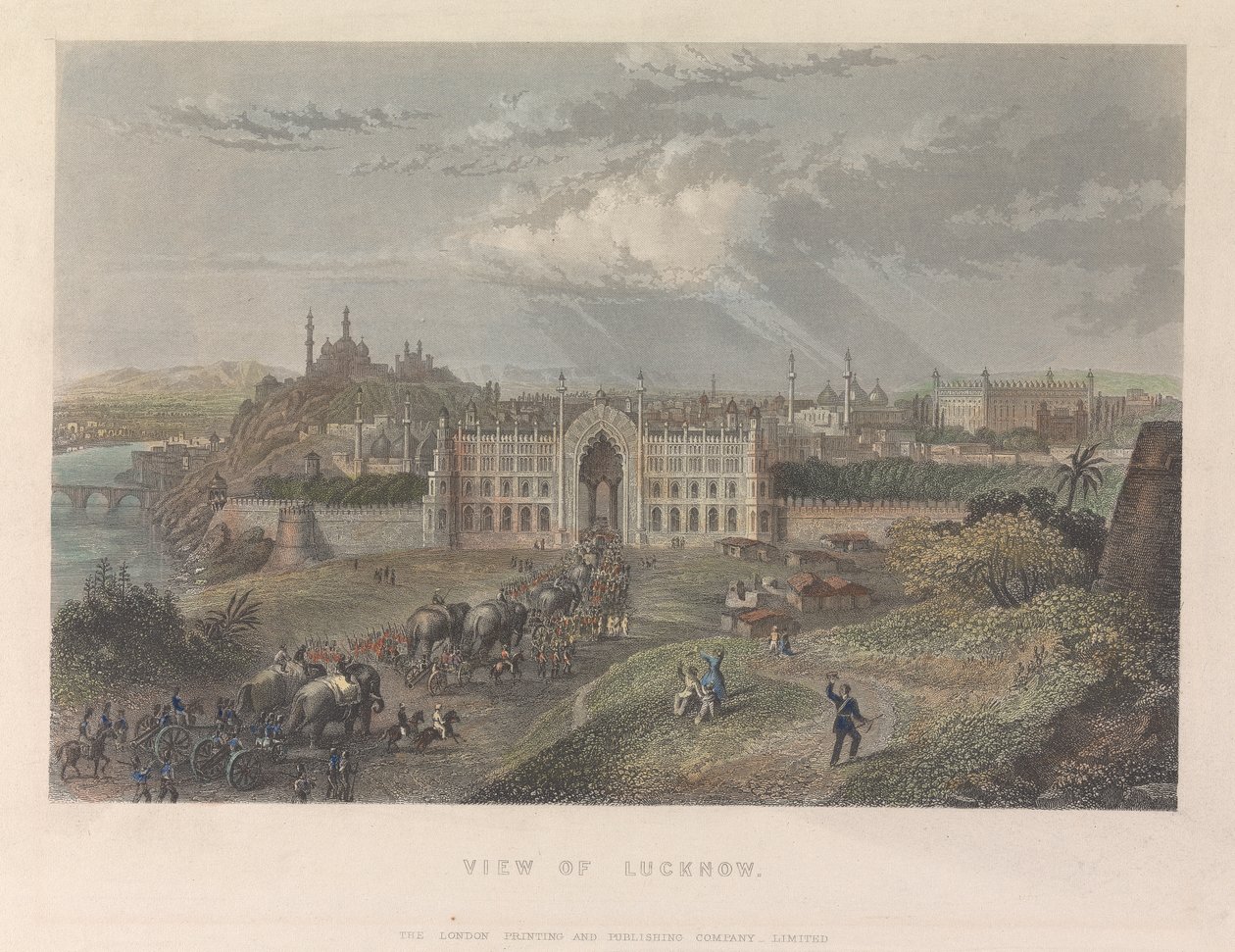 Vista de Lucknow de Unknown artist