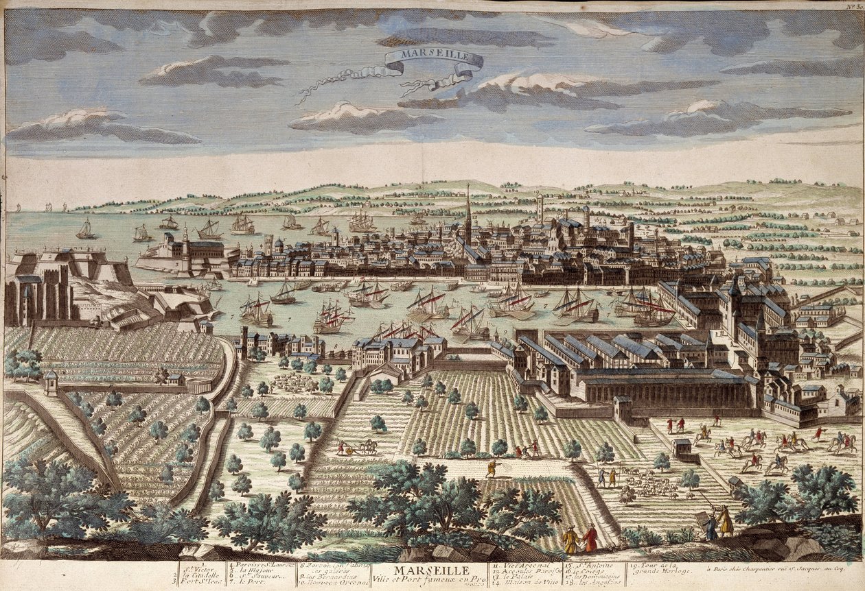 Vista de Marselha de Unknown artist