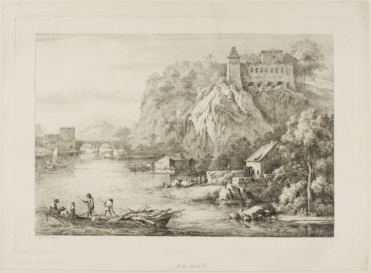 Vista do Carmes de Caussées em Lyon de Unknown artist