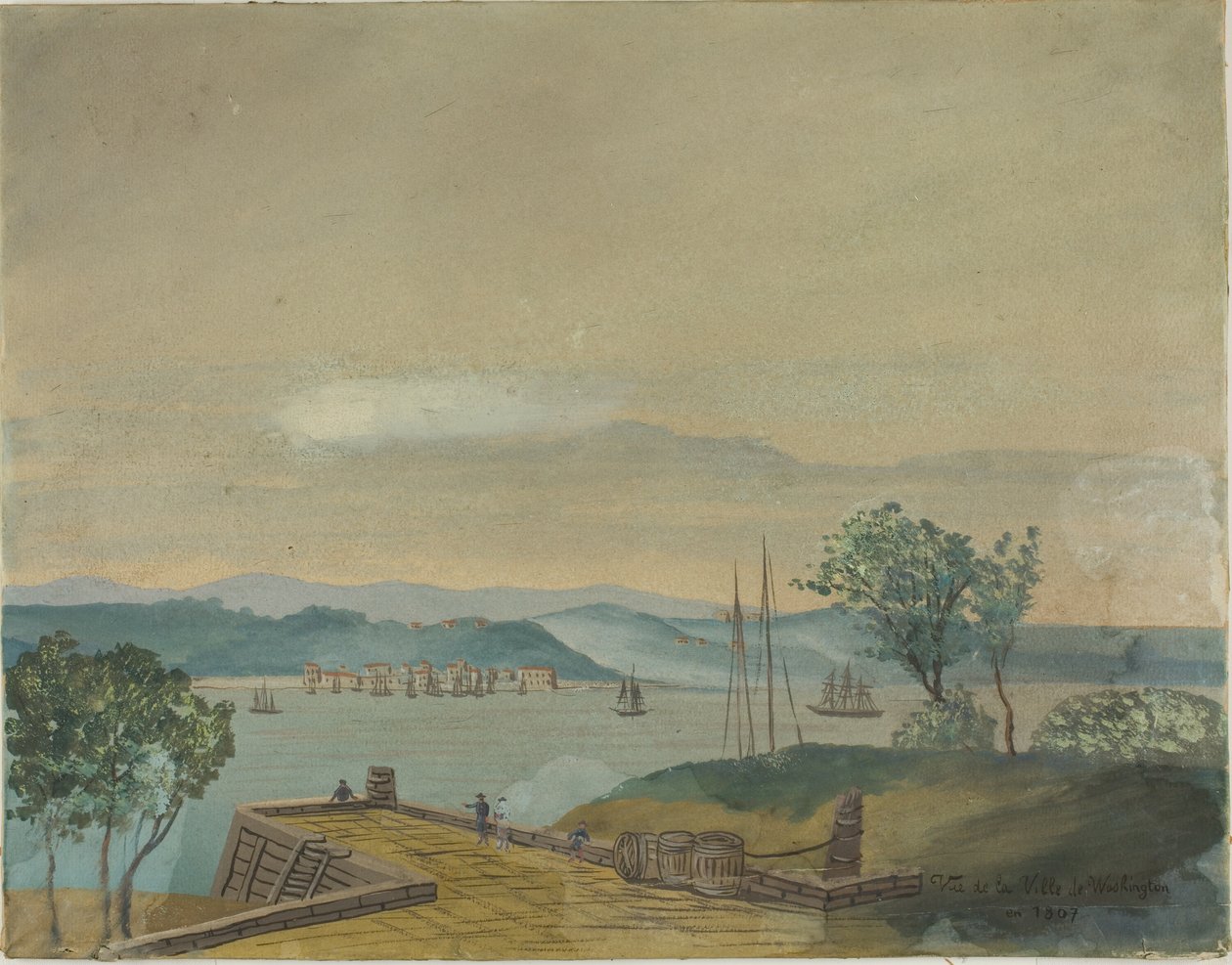 Vista da cidade de Washington em 1807 de Unknown artist