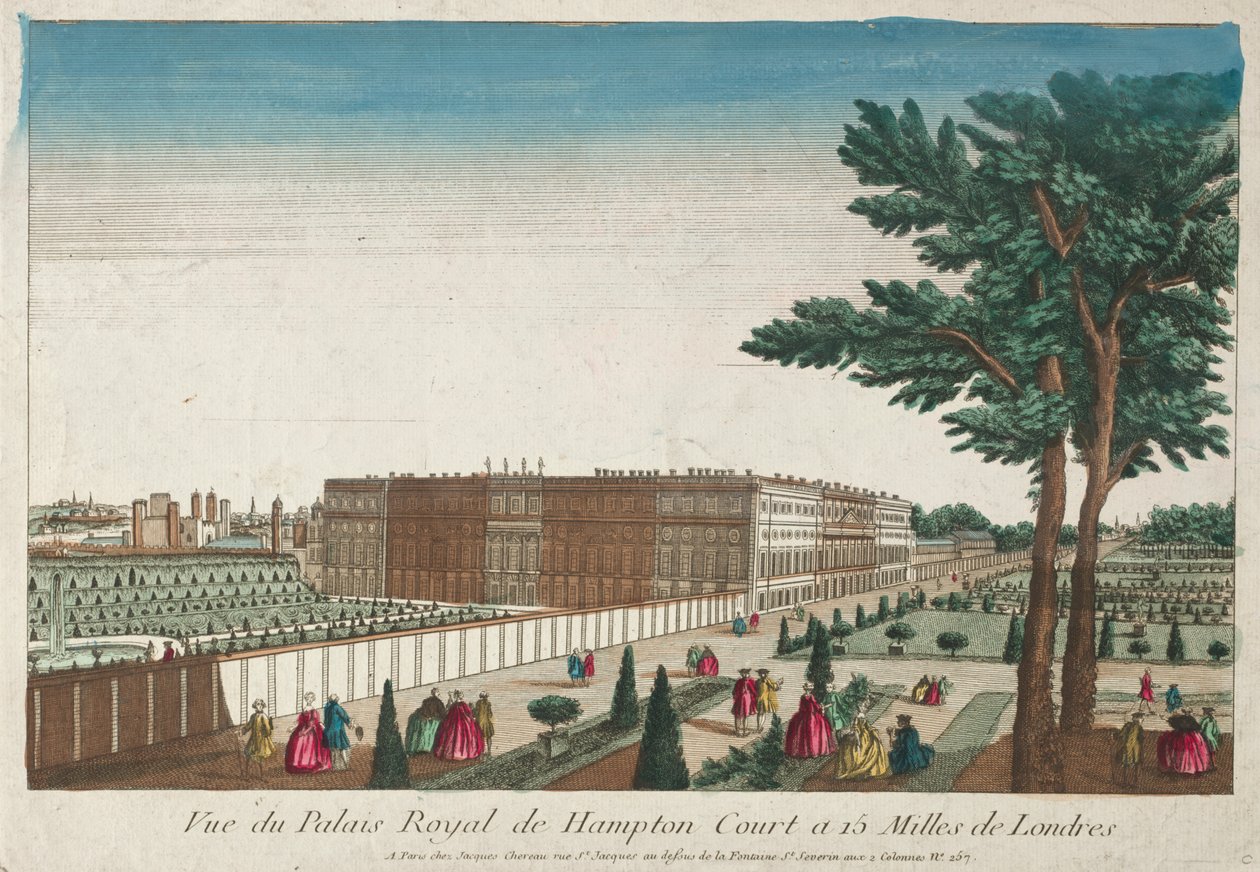 Vista do Palácio Real de Hampton Court de Unknown artist