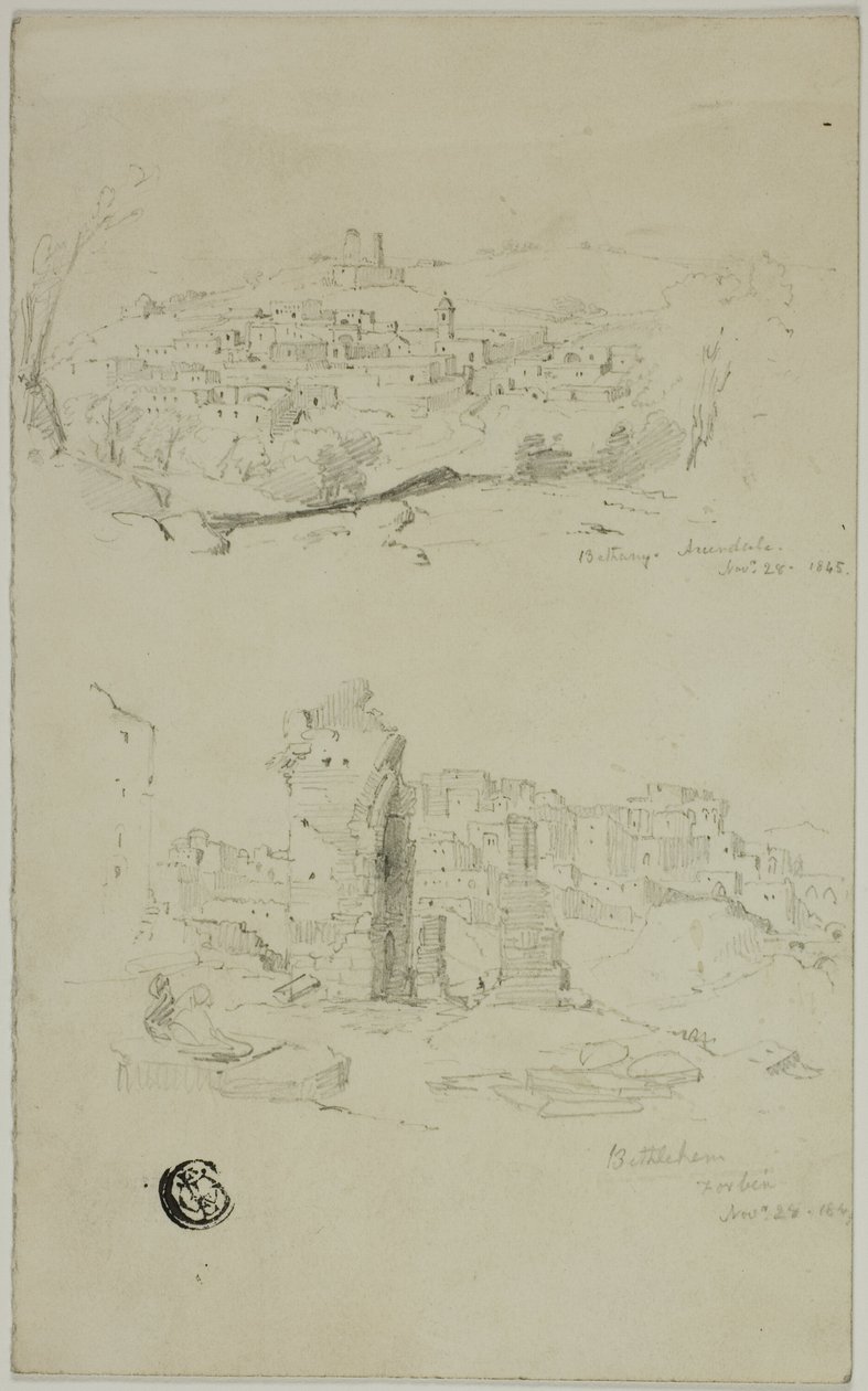Vistas de Betânia e Belém de Unknown artist