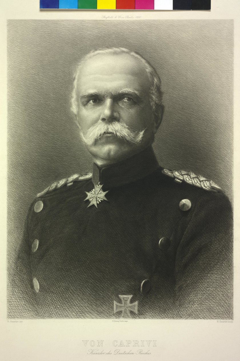 Von Caprivi chanceler do império alemão de Unknown artist