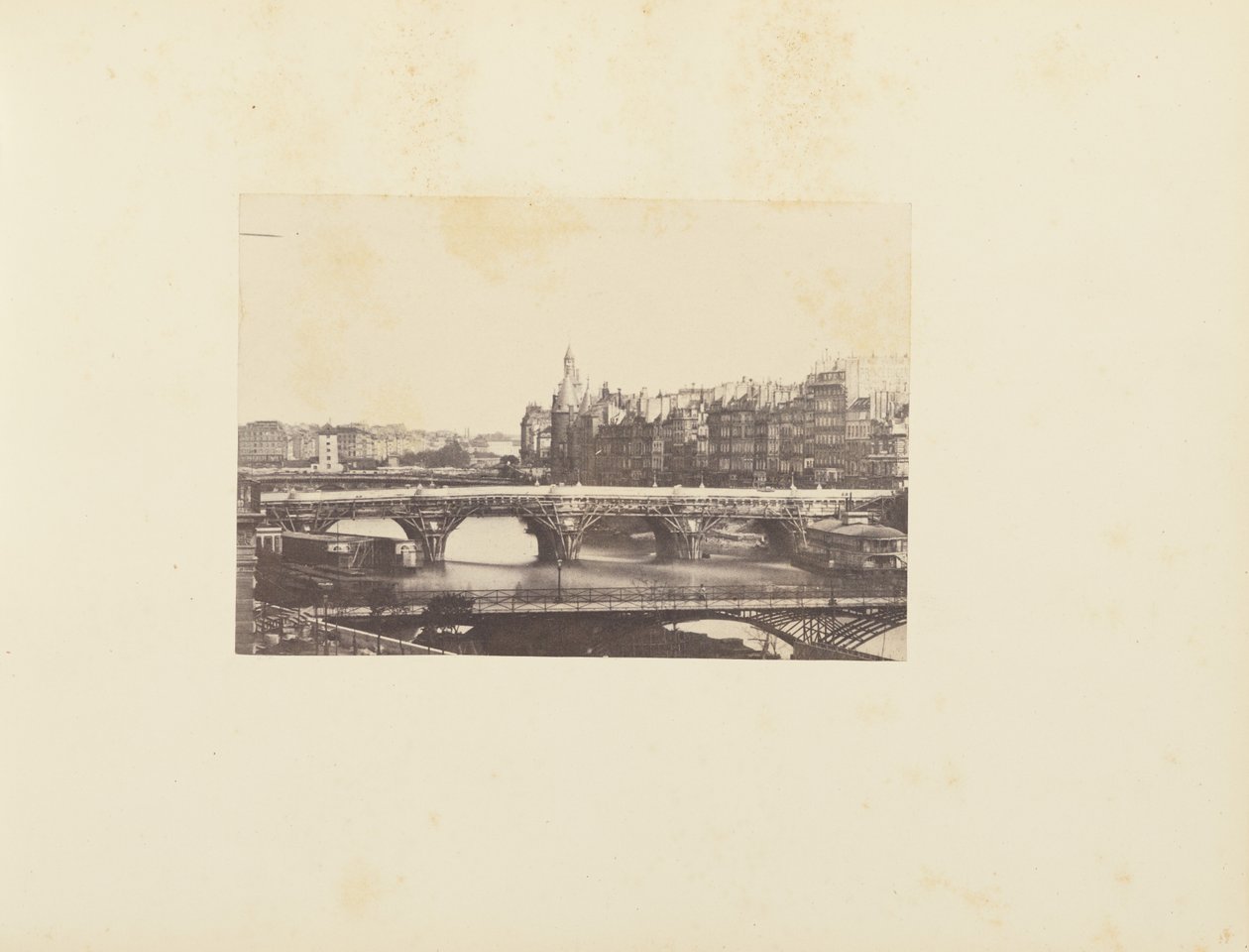 Vista da Pont des Arts em Paris de Unknown artist