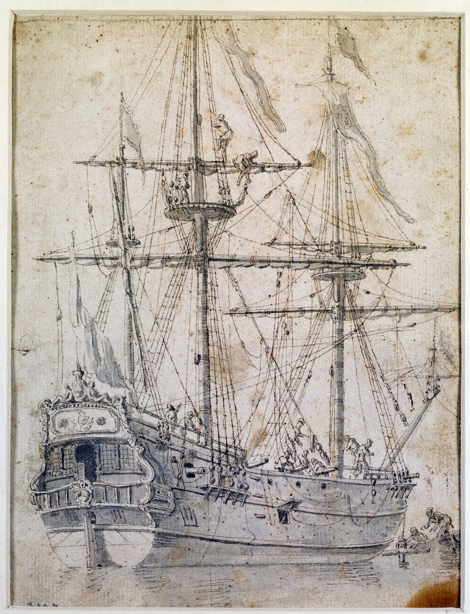 Navio de guerra: Paris do século XVIII, artes decorativas de Unknown artist