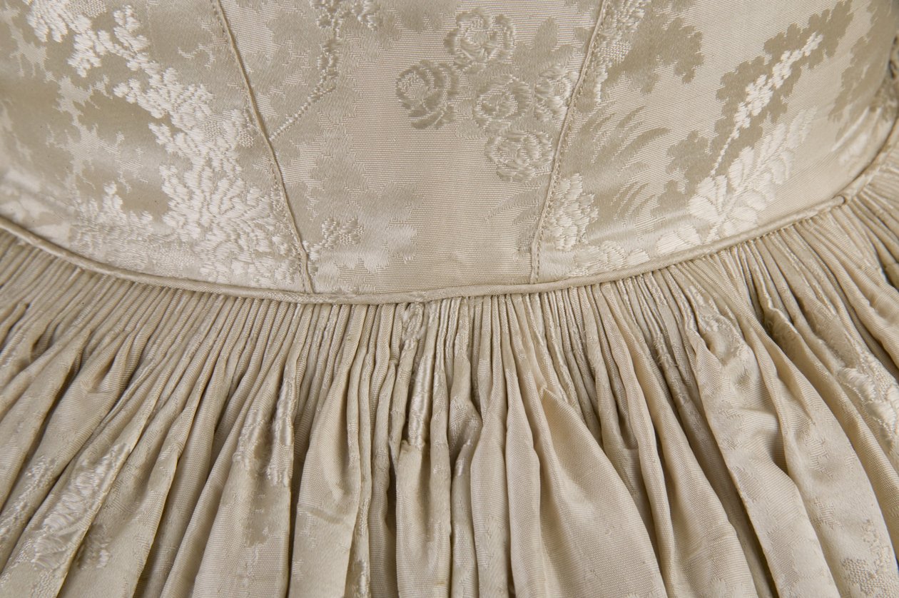 Vestido de noiva (vista detalhada das costas da cintura) de Unknown artist
