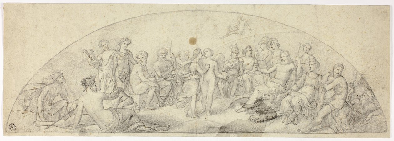 Casamento de Cupido e Psique no Monte Olimpo de Unknown artist