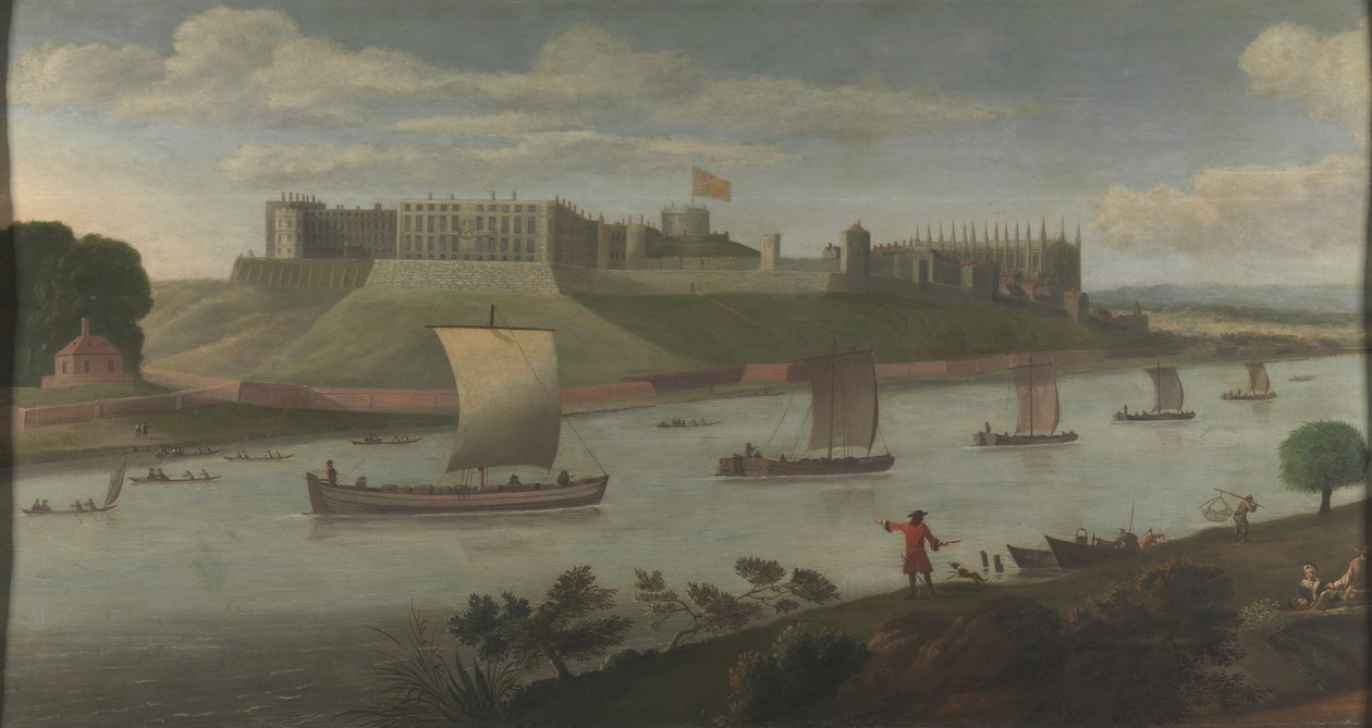 Castelo de Windsor do Banco Buckinghamshire de Unknown artist
