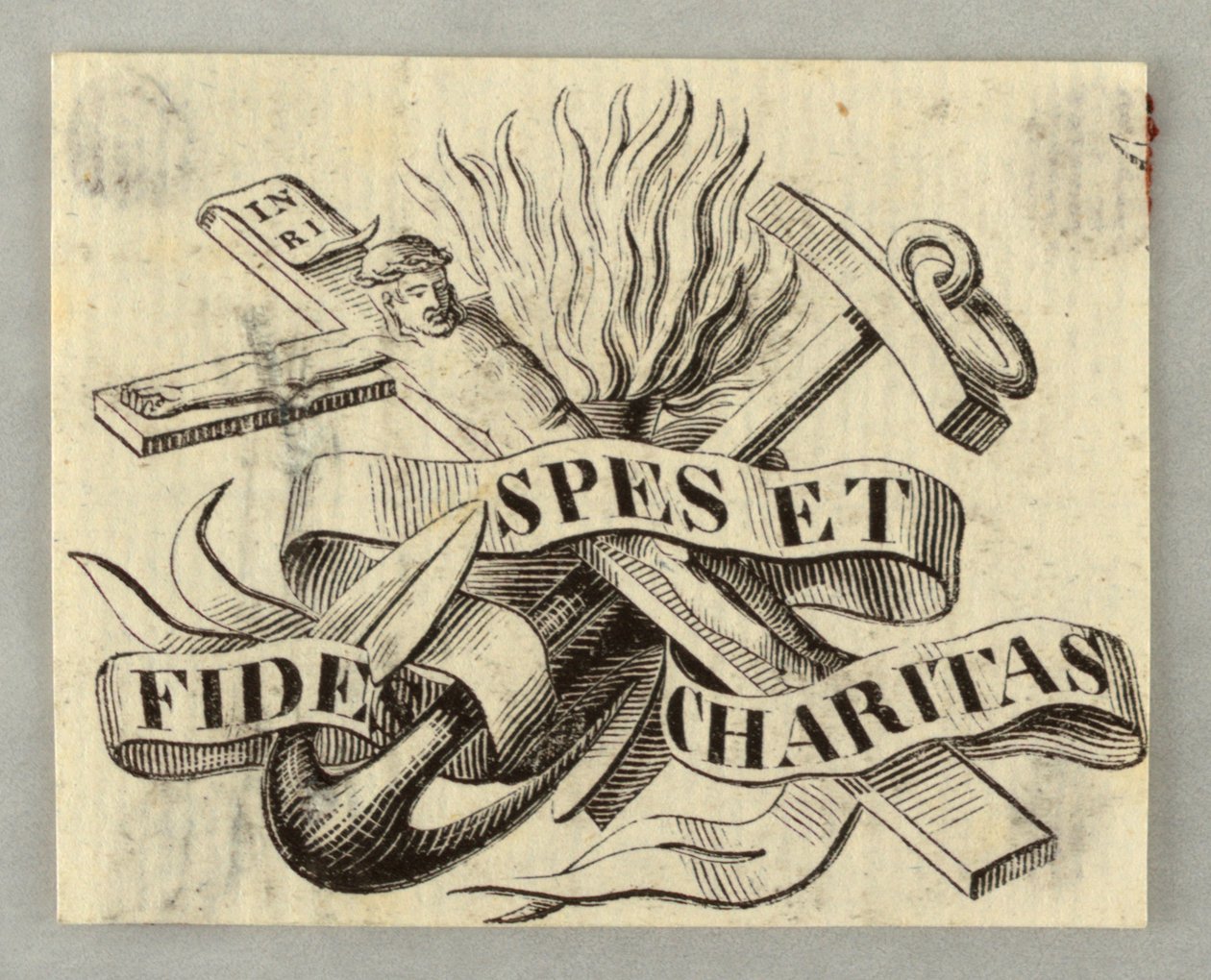 Gravura em madeira. Vinheta. de Unknown artist