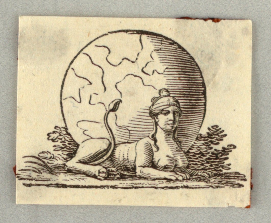 Gravura em madeira. Vinheta. de Unknown artist