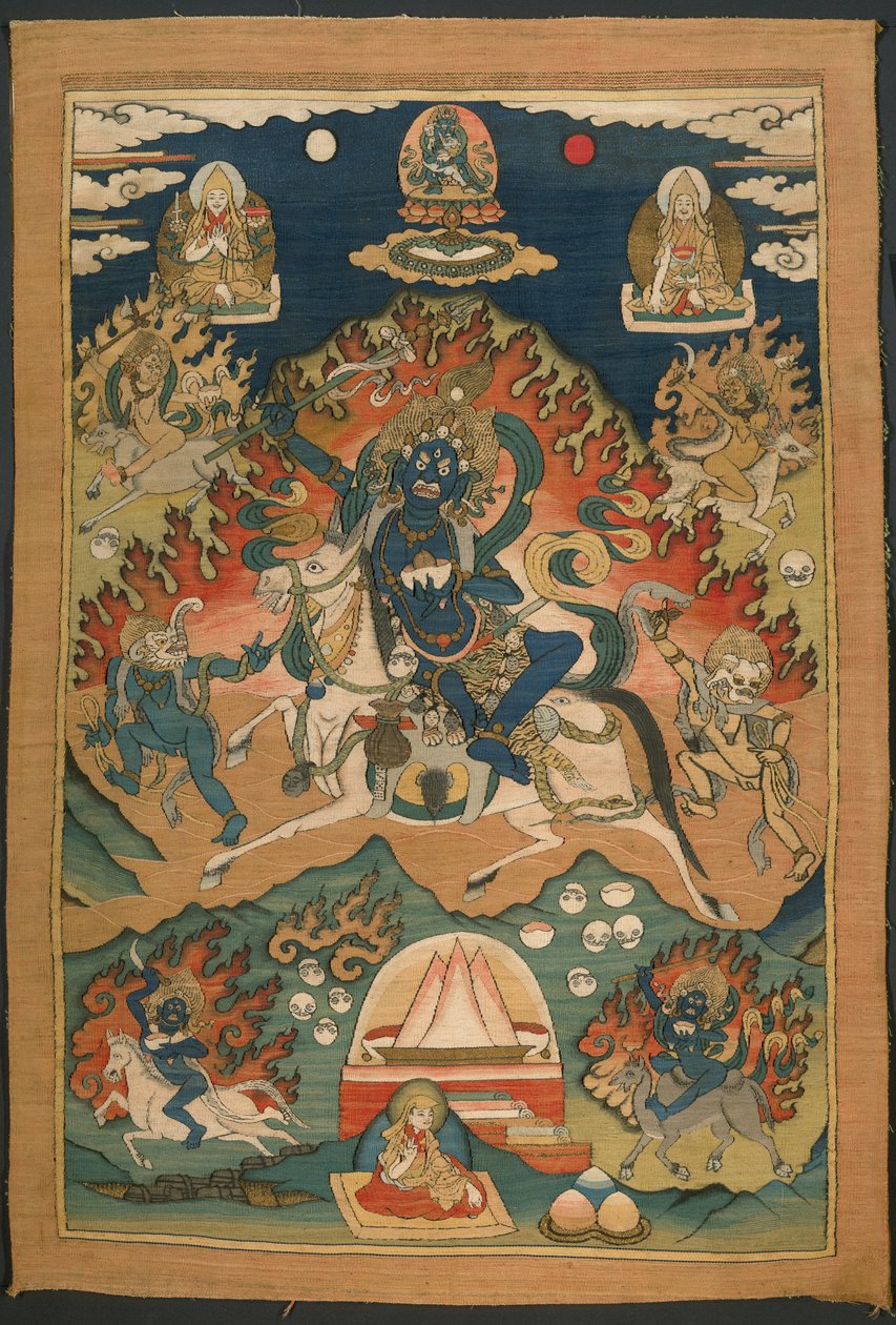 Forma irada da Deusa Saraswati (Magzor Gyalmo) ou Palden Llamo de Unknown artist