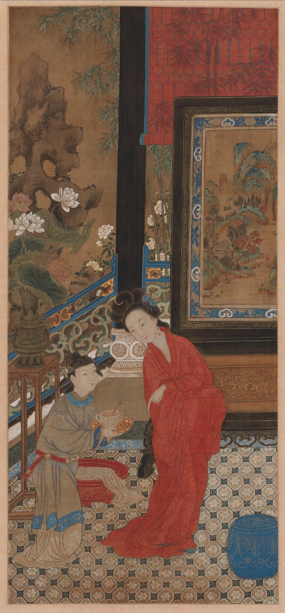 Yang Guifei Saindo do Banho de Unknown artist