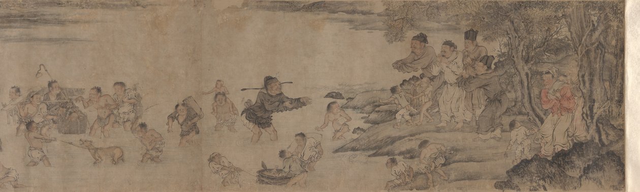 Yang Pu muda a sua família de Unknown artist