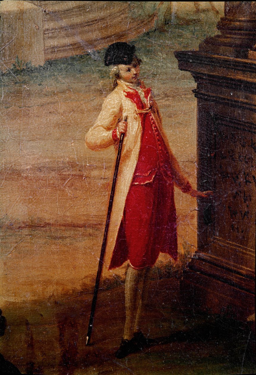 Jovem da aristocracia veneziana Detalhe. Pintura anónima. Galleria del 