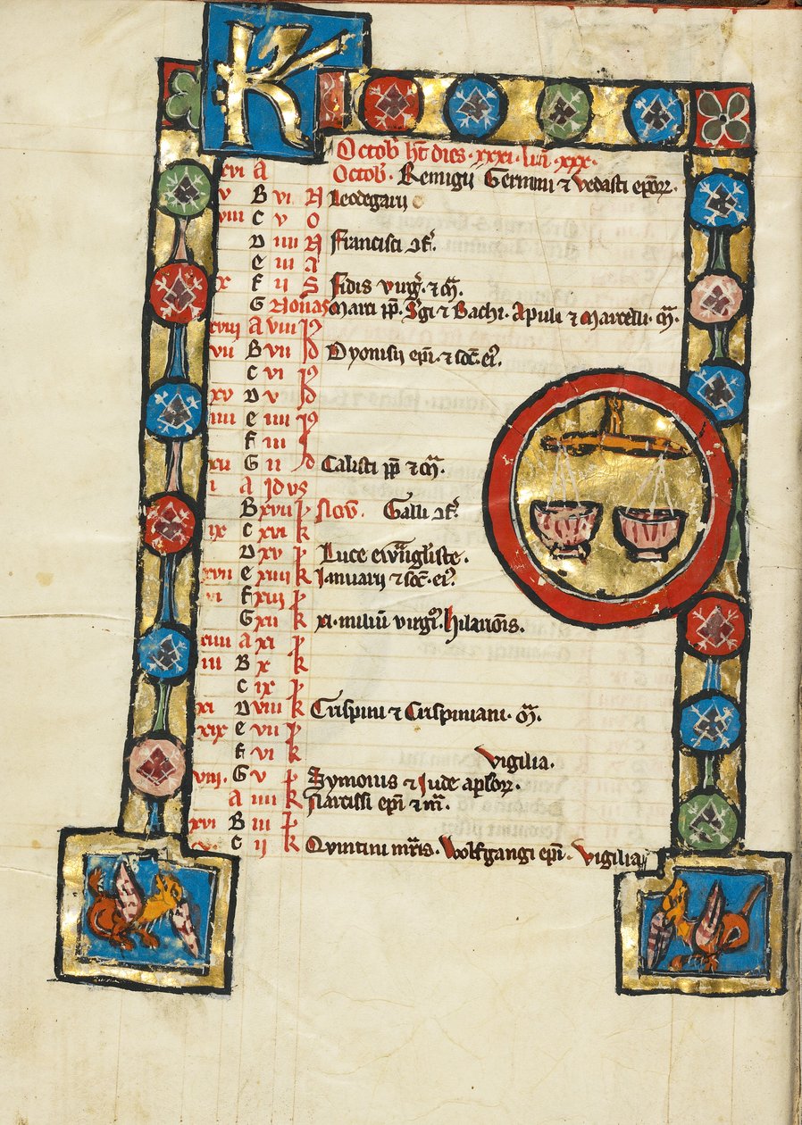 Signo zodiacal de Balança de Unknown artist