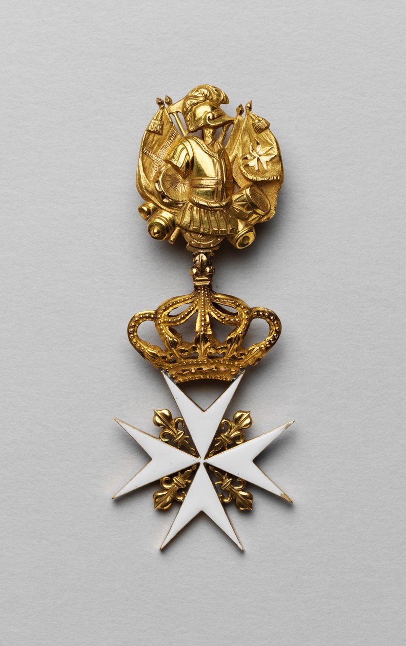 Cruz maltesa, ou cruz de São João (ordem de Malta ou São João de Jerusalém, dita ordem do hospital ou hospital) - A cruz maltesa de Maria Fyodorovna (Marie Fedorovna) - Encomendas, condecorações e medalhas, Fim do século XVIII. - Esmalte sobre cobre - de Unknown artist