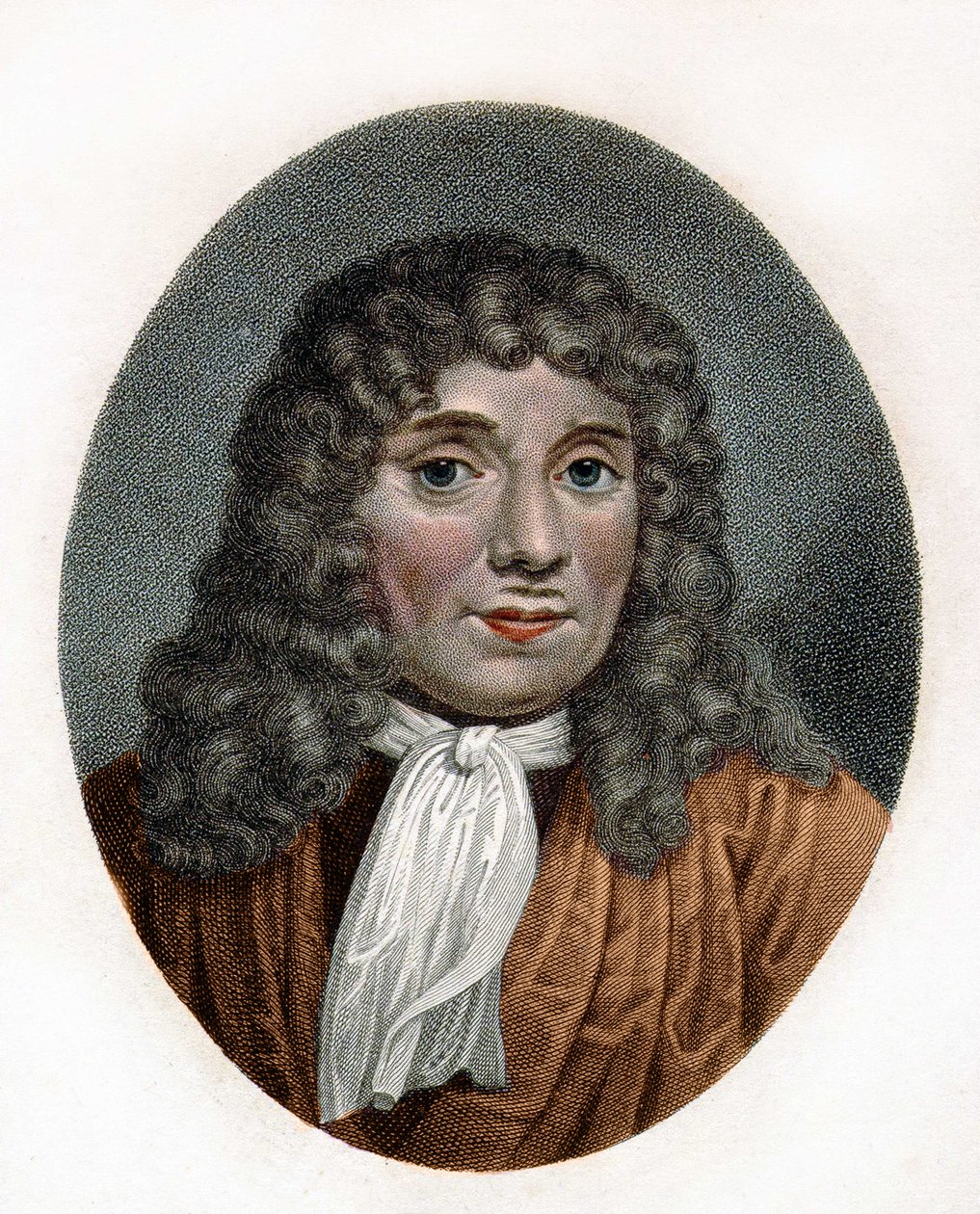 Retrato de Antonie Van Leeuwenhoek ou Anton van Leeuwenhoek, ou Leeuvenhoek, ou Leeuwenhoeck.Dutch naturalist (1632 a 1723). Gravura do século XVIII. de Unknown artist