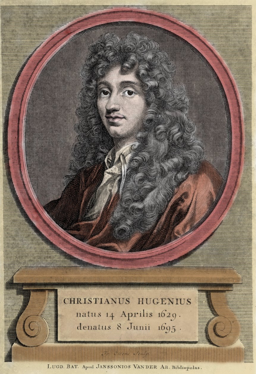 retrato de Christiaan Huygens.físico e matemático holandês (1629-1695). de Unknown artist