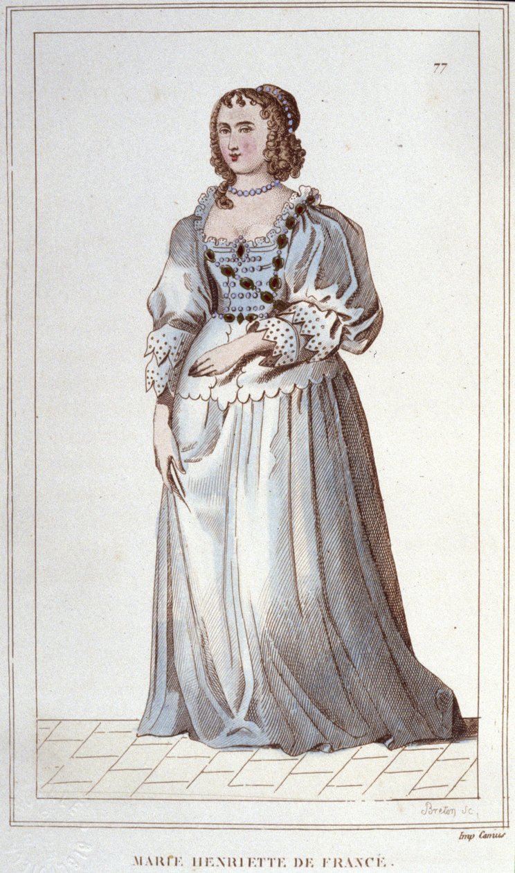 retrato de Henriette-Marie da França. Paris de Unknown artist