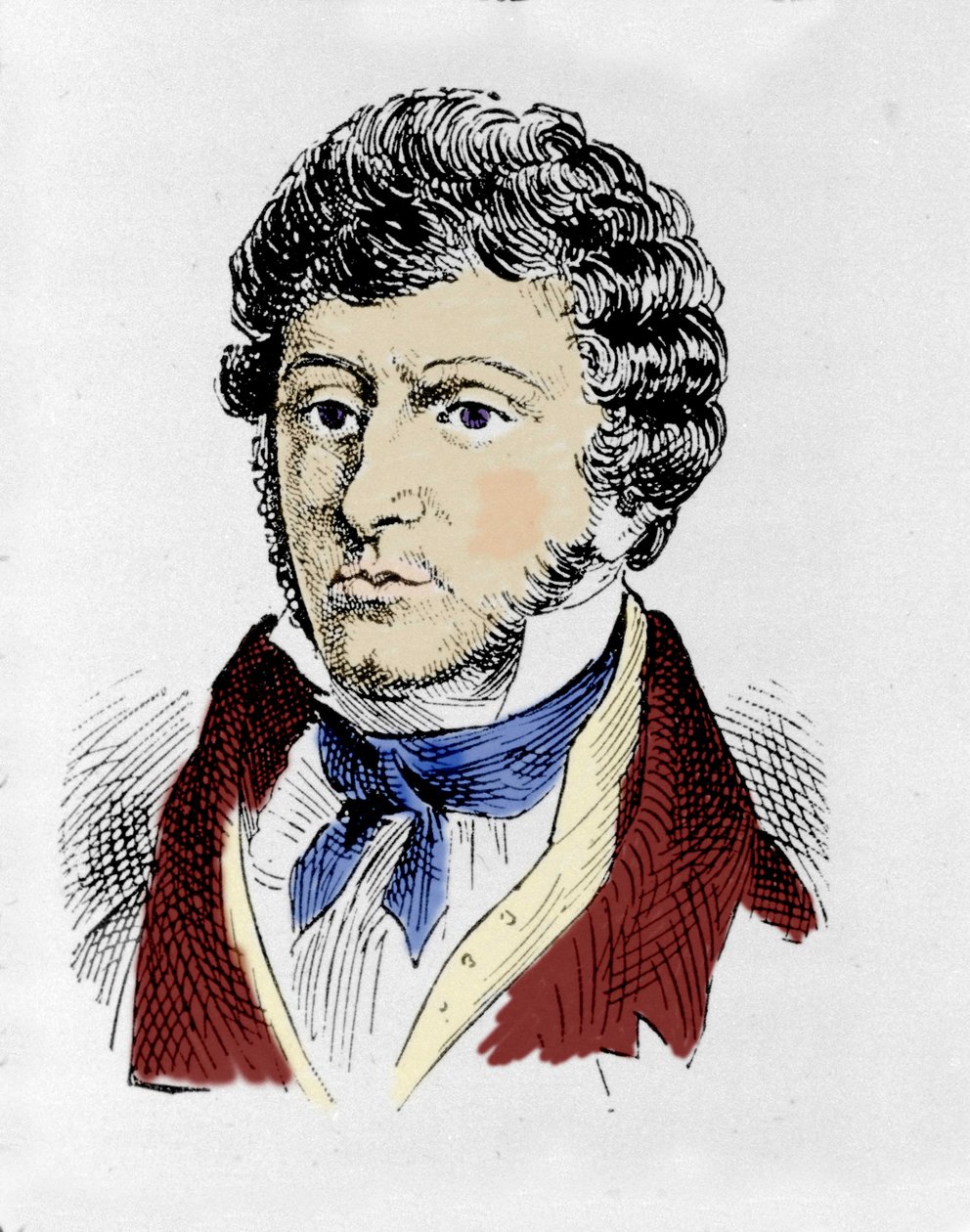 retrato do compositor irlandês John Field (1782 - 1837). de Unknown artist