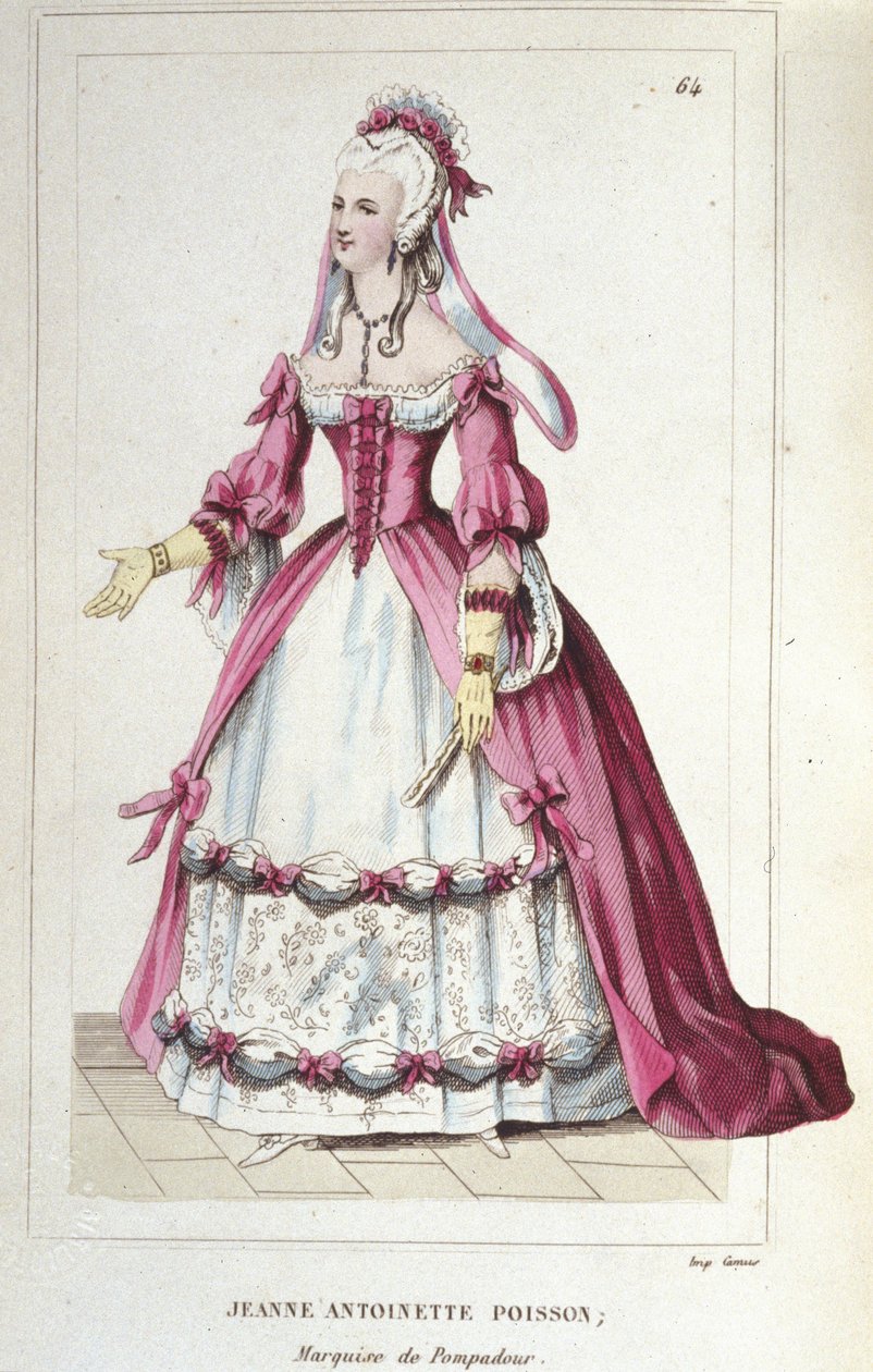 retrato de Jeanne-Antoinette Poisson, Marquesa de Pompadour (conhecida como Madame de Pompadour de Unknown artist