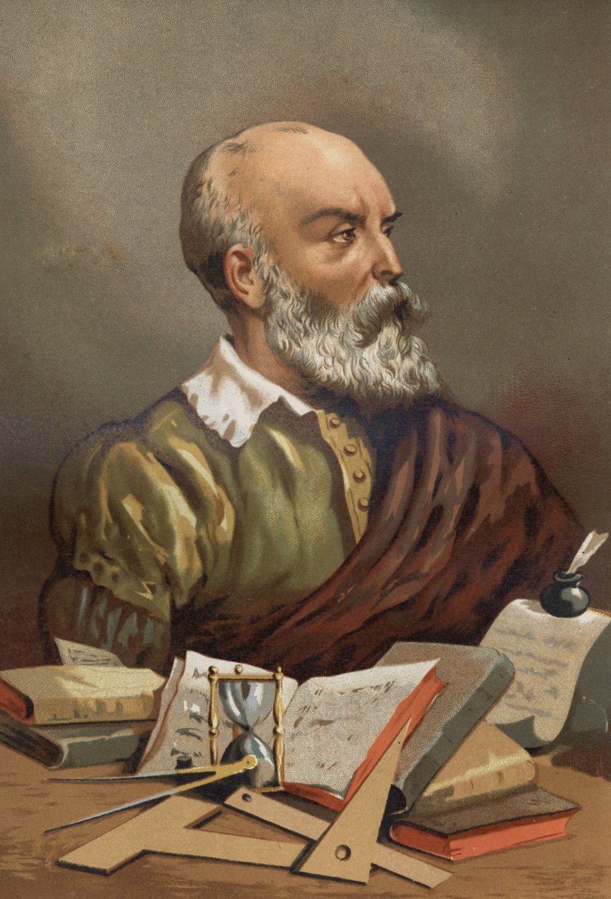retrato de Petrus Ramus ou Pierre de La Ramee Humaniste, matemático e filósofo (Cuts, Oise de Unknown artist
