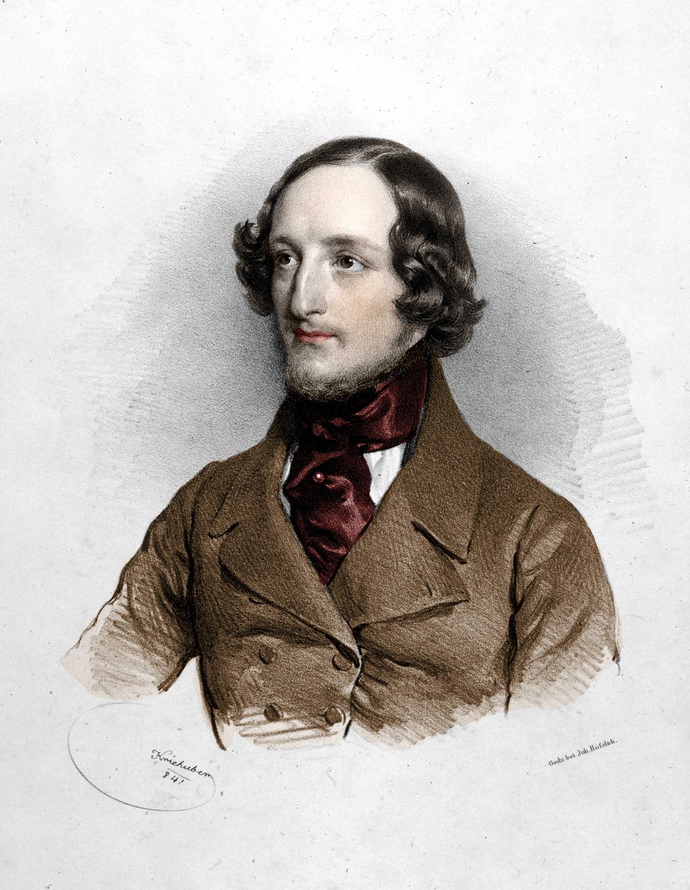 retrato do compositor Sigismund Thalberg (1812 - 1871). de Unknown artist