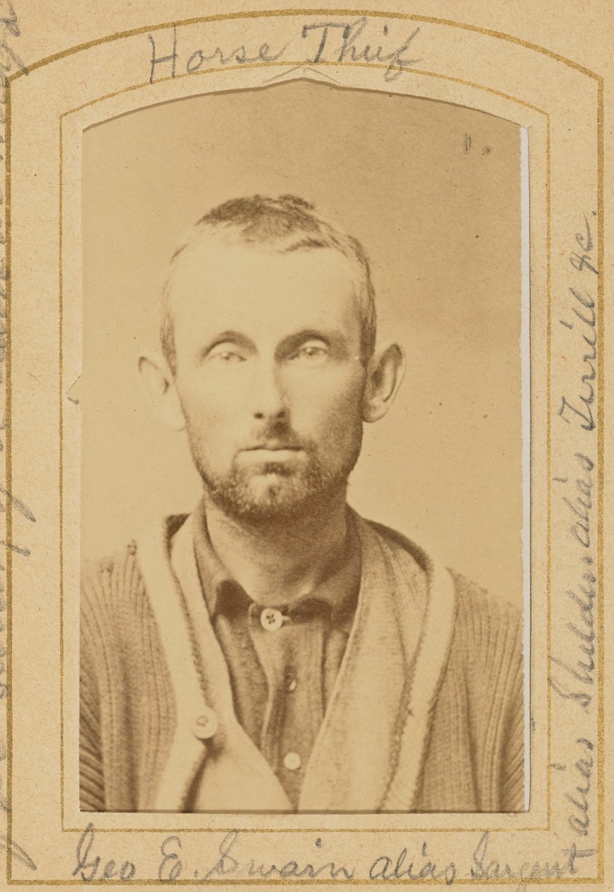 [George E. Swain, conhecido como Sargeant, Ladrão de Cavalos.] de Unknown artist/maker