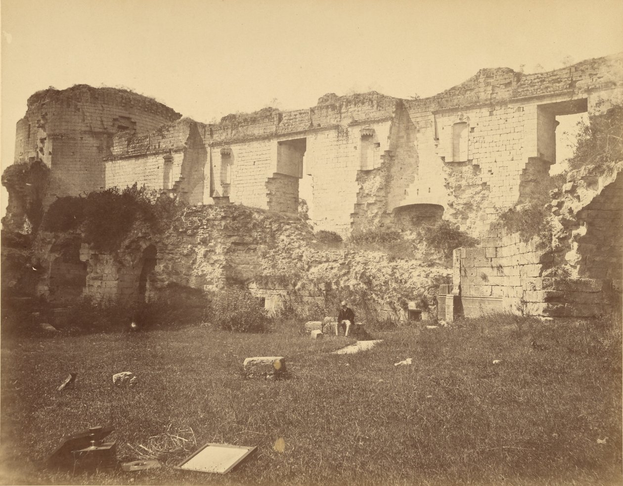 [Ruínas do Château de Coucy] de Unknown artist/maker