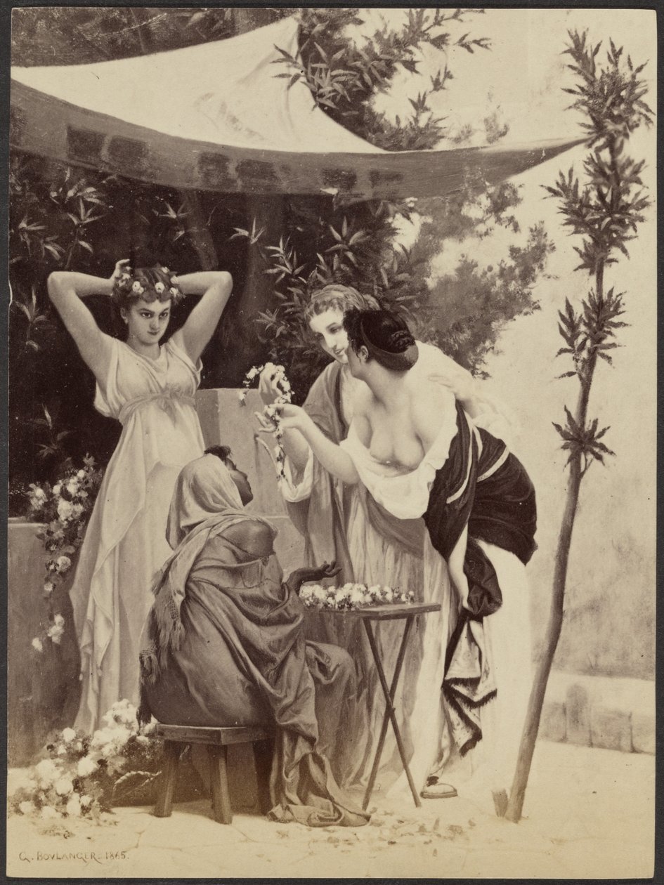 "O vendedor de coroas" de Gustave Boulanger de Unknown artist/maker
